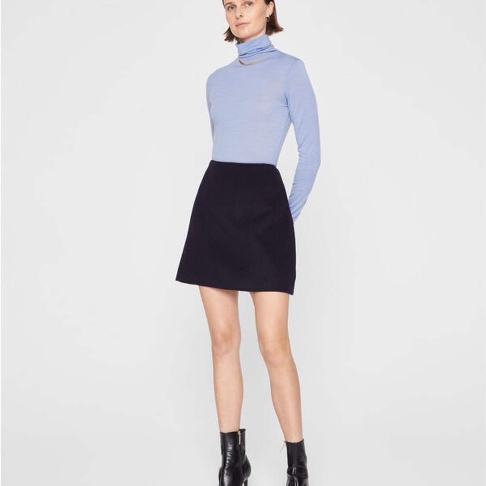 NWT Club Monaco centie mini skirt navy 00